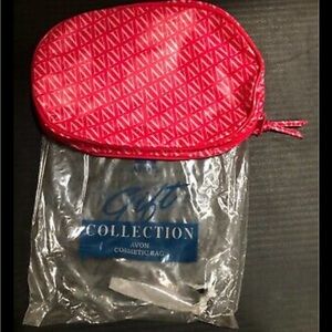 Avon Gift Collection 1993 Pink Make Up Travel Cosmetic Bag